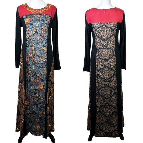 Soft Surroundings Women's Embellished Embroidered Icon Sultana Maxi Dress Large - Picture 1 of 10